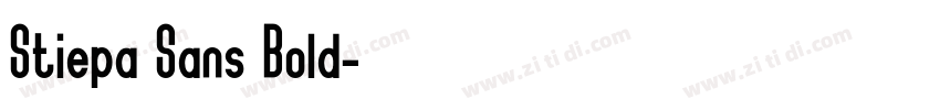 Stiepa Sans Bold字体转换
